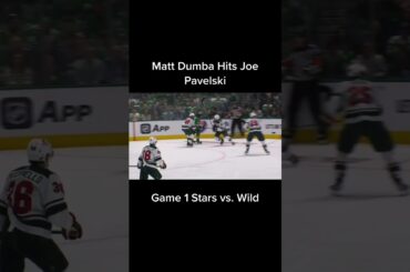 Matt Dumba Hits Joe Pavelski in Game 1