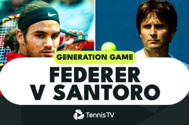 GENERATION GAME: Roger Federer vs Fabrice Santoro | Madrid 2002 Highlights