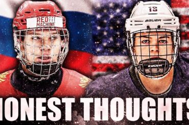 My Honest Thoughts On Vasili Podkolzin & Cole Caufield From Russia VS USA (Canucks, Habs WJC News)