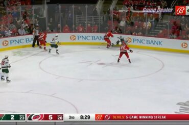 Andrei Svechnikov 5 Minutes for Cross Checking on Brandon Duhaime, Wild @ Hurricanes Jan 19 2023