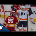 Riemsdyk's Pass Sneaks Through Flames' Zadorov, Finds Allison To Give Flyers Late Lead