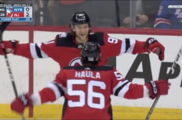 Erik Haula 3 points vs New York Rangers Game 5 4/27/2023