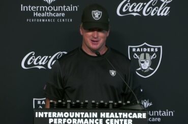 Raiders Jon Gruden on 2021 Training Camp - August 12, 2021