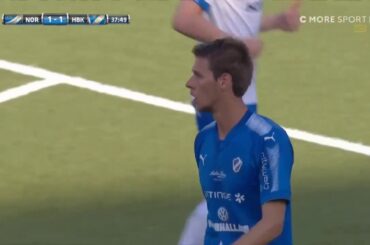 # 27 Marcus Johansson - Centre back in HBK vs Norrköping 2017