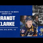 OHL Defenceman of the Month – Brandt Clarke (Barrie Colts)