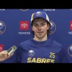 Owen Power Speaks After Scoring First NHL Goal (4/21/2022)