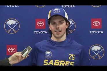 Owen Power Speaks After Scoring First NHL Goal (4/21/2022)