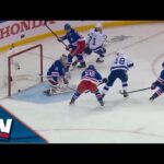 Ondrej Palat Chops In The Rebound Off Steven Stamkos' Spin Shot