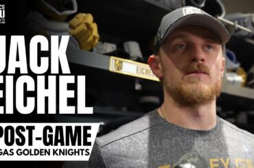 Jack Eichel Reacts to Vegas Golden Knights Taking a 2-0 Lead vs. Dallas Stars in WCF | Post-Game