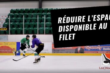 Défenseur au hockey | Réduire l'espace disponible au filet | Tactique individuelle défensive