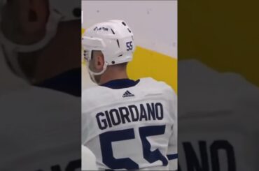 Mark Giordano Flashes The Glove On Sam Reinhart #shorts