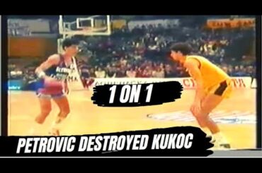 Drazen Petrovic DESTROYING Toni Kukoc 1 ON 1