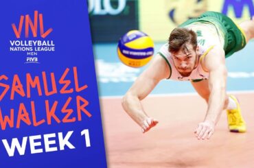 Samuel Walker with 21 Points Made vs. Brazil | Volleyball Nations League 2019