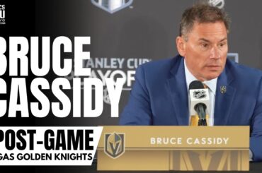 Bruce Cassidy Responds to Jamie Benn Cross Check on Mark Stone & Vegas Taking a 3-0 Lead vs. Dallas