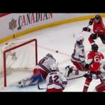 Dzingel takes rolling puck, roofs it past Lundqvist