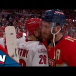 Florida Panthers And Carolina Hurricanes Exchange Handshakes Moments After A Four-Game Series Sweep