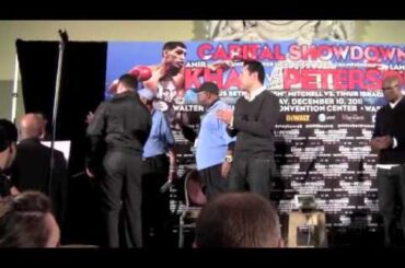 Khan vs. Peterson Weigh-In Video: Amir Khan, Lamont Peterson, Seth Mitchell, Timur Ibragimov