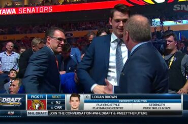 Senators trade up to 11th overall, draft Brown