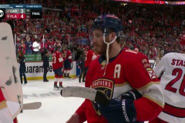 Handshake line after Panthers complete sweep of Hurricanes in Eastern Conference Final | NHL on ESPN