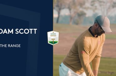 Adam Scott's full warm up on the range | 2022 Slync.Io Dubai Desert Classic