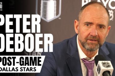 Peter DeBoer Reacts to Dallas Stars Forcing Game 5 vs. Vegas & Jason Robertson "Special Athlete"