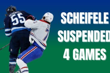 NHL News: Mark Scheifele suspended 4 games for hit on Jake Evans