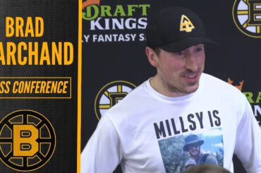 Brad Marchand REACTS to Bounce Back Win vs Devils | Bruins Postgame