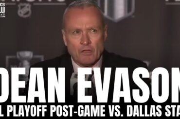 Dean Evason talks Marcus Foligno Ref Complaint, Hard Hitting Wild & Jake Oettinger "Great Goalie"