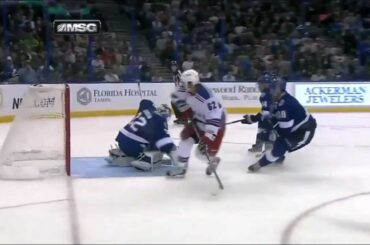 Carl Hagelin Poke check Goal (NY Rangers vs Tampa Bay Lightning, Feb 2, 2013) NHL HD