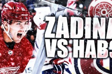 Filip Zadina W/ The DAGGER VS Montreal Canadiens (Red Wings VS Habs - NHL News 2020 / Habs Slumping)