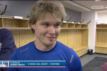 Vladislav Namestnikov Relieved After Ending Scoreless Streak | New York Rangers Postgame