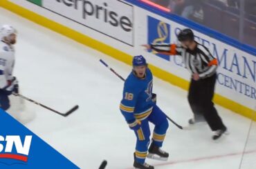 St. Louis Blues Erupt For Three Goals In 75 Seconds Against Lightning