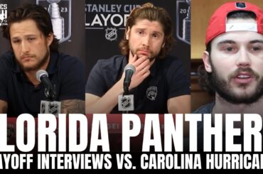 Sergei Bobrovsky, Brandon Montour & Josh Mahura React to Florida Panthers vs. Carolina Hurricanes