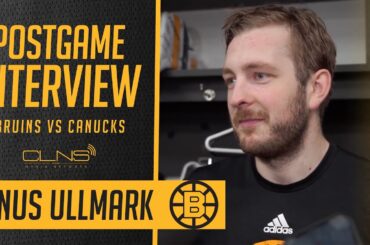 Linus Ullmark calls his GOALIE GOAL "a dream come true" | Bruins Postgame Interview