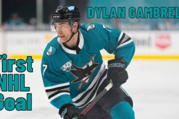 Dylan Gambrell #7 (San Jose Sharks) first NHL goal May 21, 2019