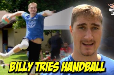 Billy Football Tries Handball to See How Hard it REALLY is