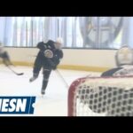 Urho Vaakanainen finding his way at Bruins Development Camp