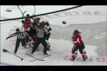 Turris hunts down Vlasic after harassing Karlsson