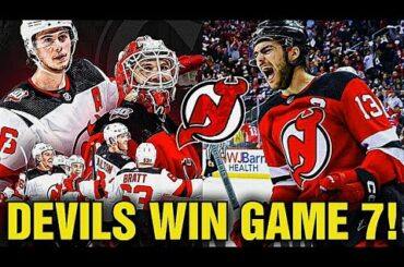 NJ Devils WIN Game 7 & BEAT the NY Rangers To Advance to the play The Carolina Hurricanes