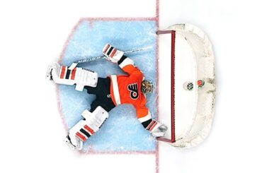 Michal Neuvirth Collapses - Stretchered Off Ice - April 1, 2017 (HD Dual-Feed)