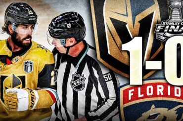 VEGAS WINS GAME 1: MARK STONE, REFEREES (Florida Panthers VS Golden Knights, Stanley Cup Finals) NHL