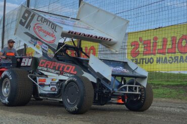 Kyle Reinhardt On Board 410 Sprint Car at Grandview Speedway August 22, 2019!