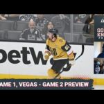 Game 1 goes to the Vegas Golden Knights, can the Florida Panthers bounce back in game 2 of the Final