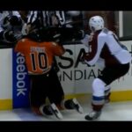 Erik Johnson Runs Corey Perry From Behind (10/16/15)