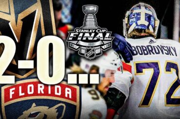 WHAT HAPPENED TO THE FLORIDA PANTHERS? VEGAS WINS GAME 2: Sergei Bobrovsky, Tkachuk, Marchessault