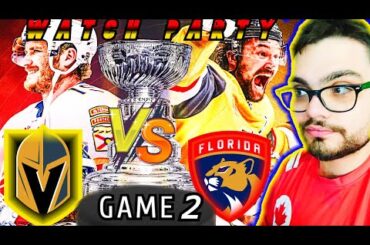 Florida Panthers Vs Vegas Golden Knights GAME 2 - Live NHL Stanley Cup FINALS 🏆 WATCH PARTY