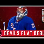 Vitek Vanecek and New Jersey Devils get rude welcome to NHL playoffs. Fall 5-1 to Rangers