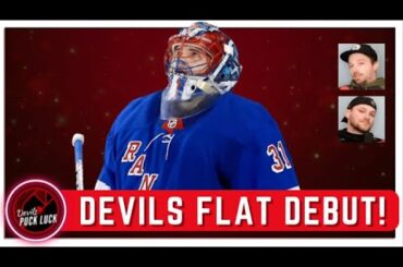 Vitek Vanecek and New Jersey Devils get rude welcome to NHL playoffs. Fall 5-1 to Rangers