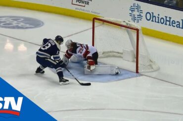 Cam Atkinson Completely Undresses Mackenzie Blackwood On Penalty Shot