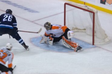 Blake Wheeler breaks in to roof gorgeous shorthanded goal